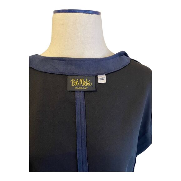 Bob‎ Mackie Wearable Art Navy Jacket Size XL - Picture 7 of 10